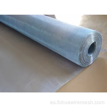 Malada de alambre de pantalla tejida de aluminio de tejido liso